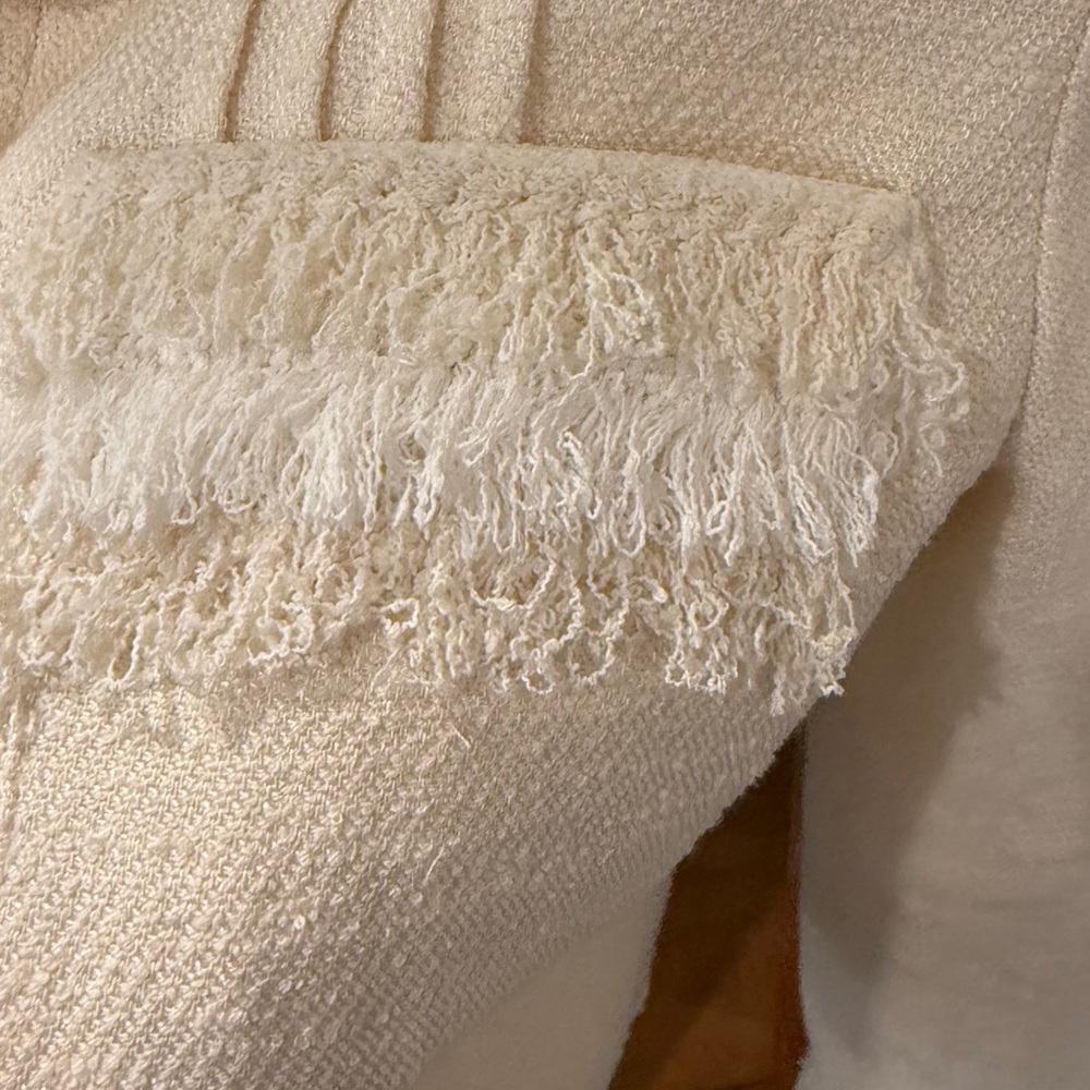 St. John Chic Cream Button-Up Jacket - image 6